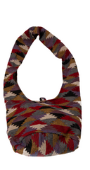 Anywhere sling bag red beige blue brown coin pouch over the shoulder cotton