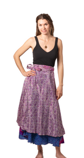 Chameleon multi-wear skirt long silky wear many ways no two alike