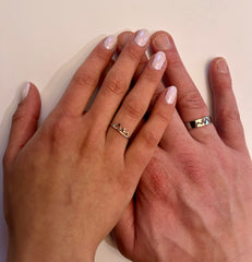 Three Sisters Mountains ποΈ Thin adjustable ring