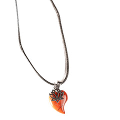 Radiant Lotus Carnelian Necklace ✨❤️🌸