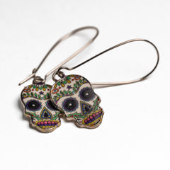 Sugar Skull Earrings 💀🌼🎨