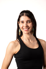 Handmade Beaded Dangle Earrings ๐๏ธ๐ฟโจ