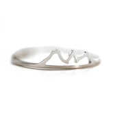 Three Sisters Ring Adjustable thin stainless steel size 6-9