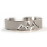Three Sisters Band ring adjustable stainless steel