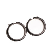 Wooden stick style earrings carved mahogany wood brown large variety of shapes