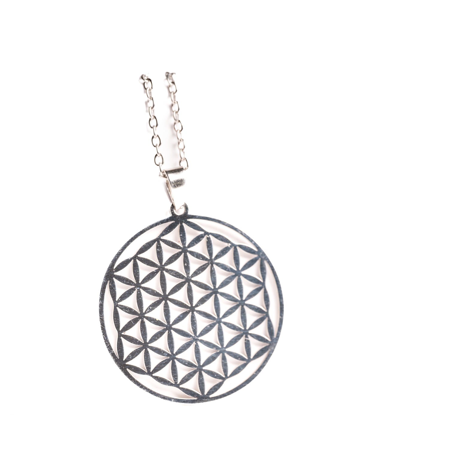 Seed of life necklace silver or gold in stainless steel with chain