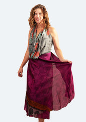 multi color  Purple Chameleon Multi-Wear Skirt