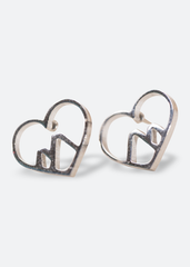 Love For The Sea And The Mountains Earrings Combo color silver