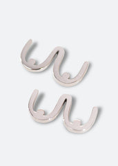 boobie earring with silver in high quality stainless steel