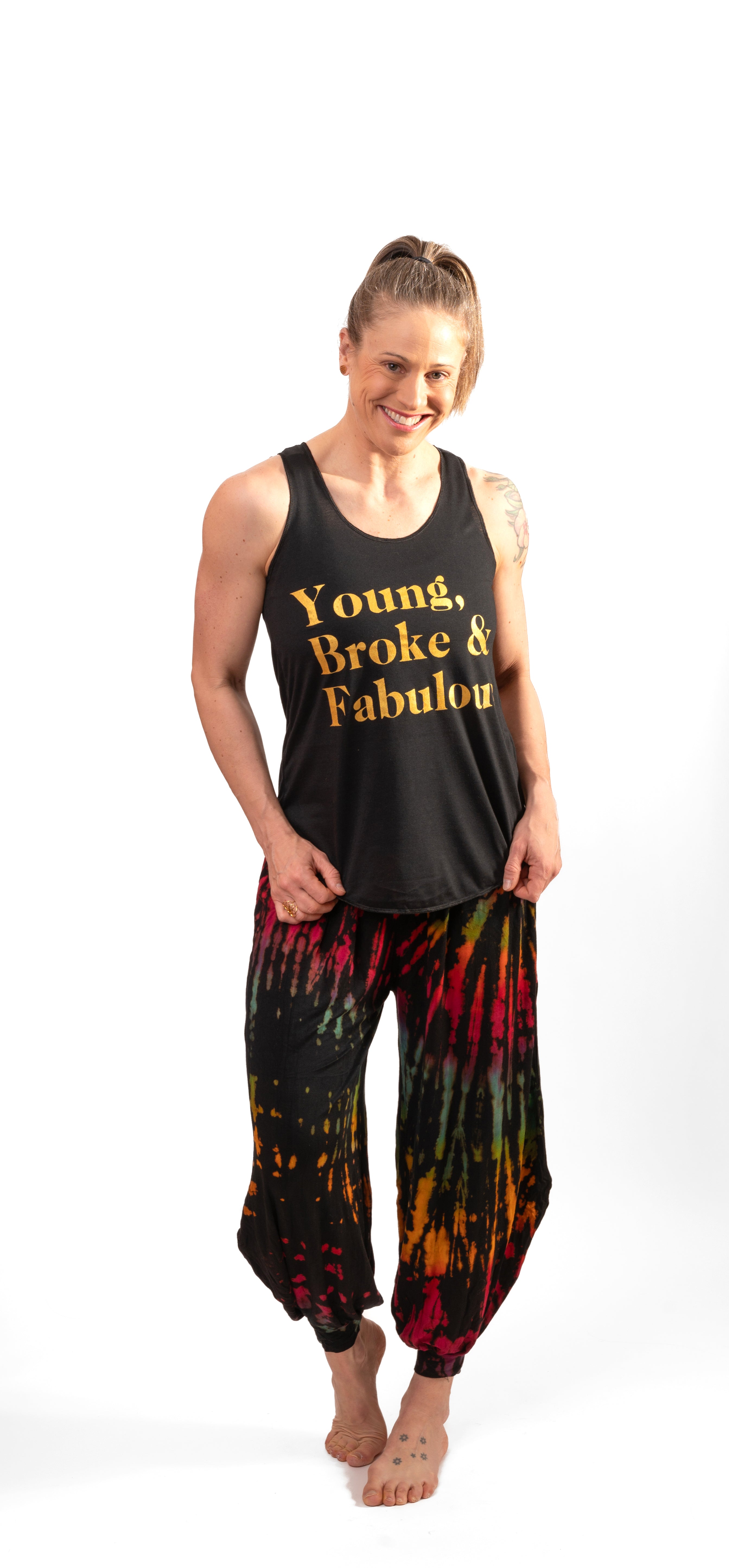 "Young, Broke & Fabulous" Tank ✨🖤💰