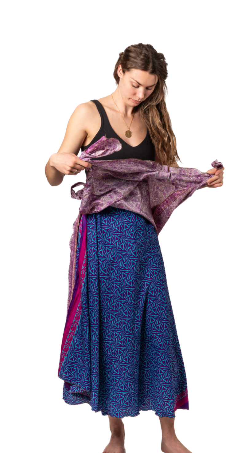 Chameleon Multi-Wear Skirt 💙 Blues  - no 2 alike