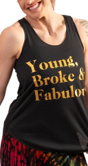"Young, Broke & Fabulous" Tank ✨🖤💰